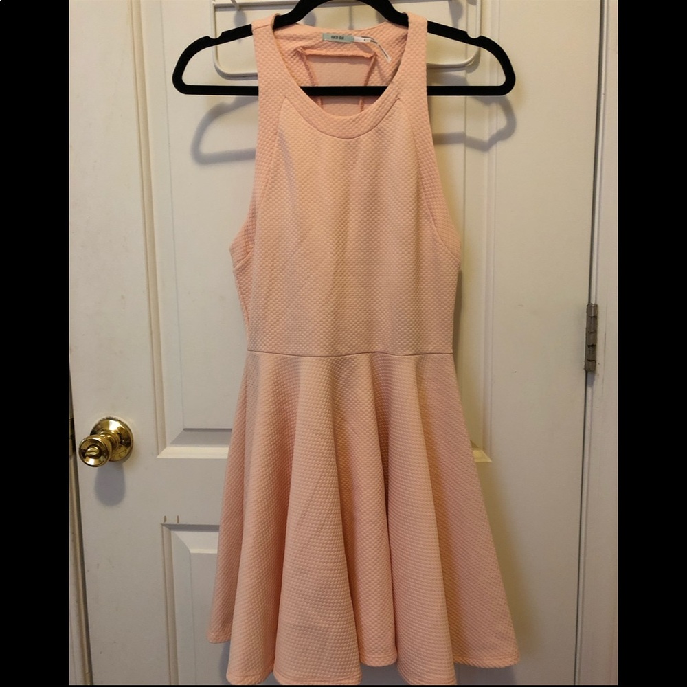 Pacsun Kimchi Blue halter fit and flare dress